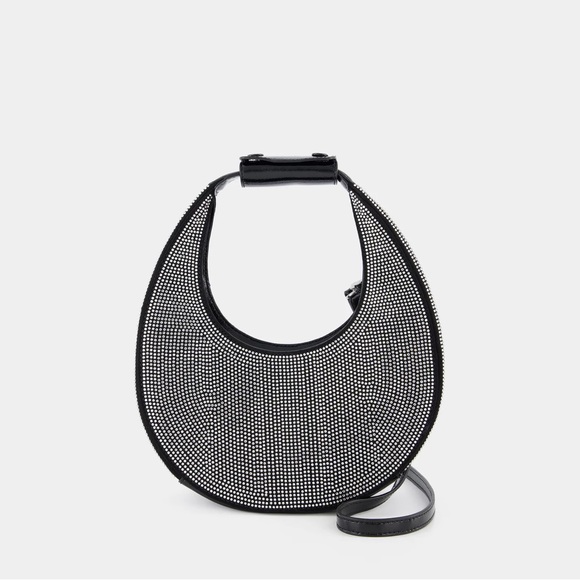 staud mini crystal moon bag